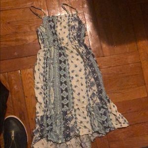 White and blue girls dress